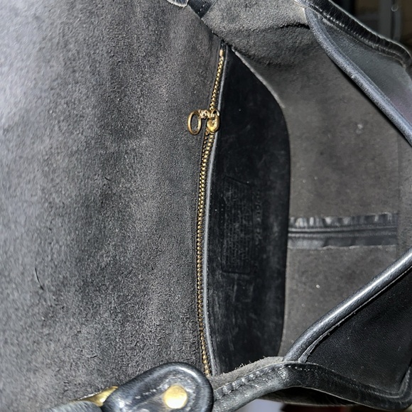 Vintage Coach Serial 9965 Black Leather with brass trimmings - Picture 7 of 13